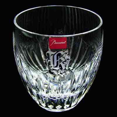 マッセナ 花文字 ロックグラス